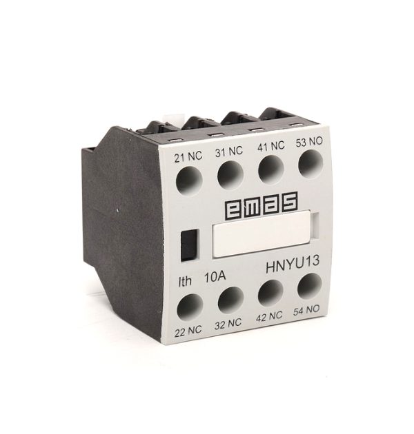 Emas HNYU13 | Hulpcontactblokje | 1xNO+3xNC Contacten